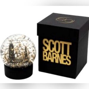 NIB Scott Barnes snow globe new in box.